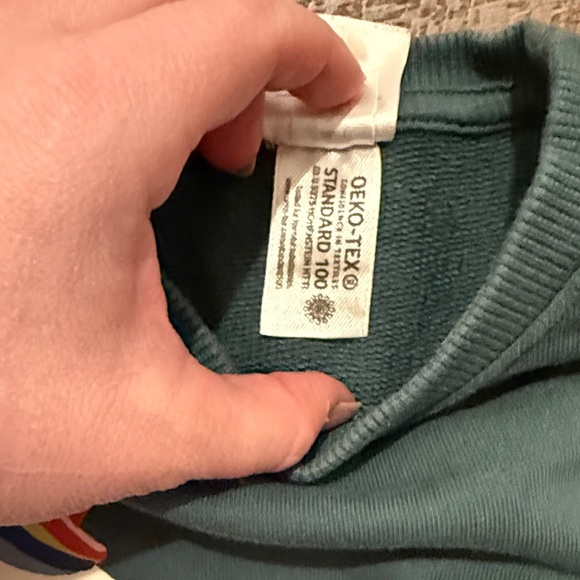 Hanna Andersson French Terry Baby Unicorn Top + Rainbow Leggings Set - Picture 4 of 14